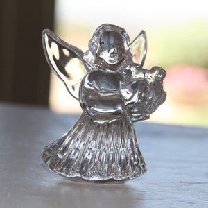 Baccarat Crystal Harp Playing Angel